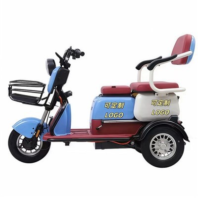 600W 800W 전기 세발자전거 가정용 소형 스쿠터 3-좌석 조정 가능한 전기 세발자전거 2인용 세발자전거